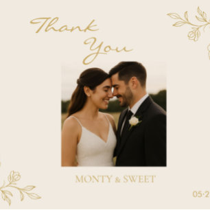 Thank You Cards Family, Business, Wedding