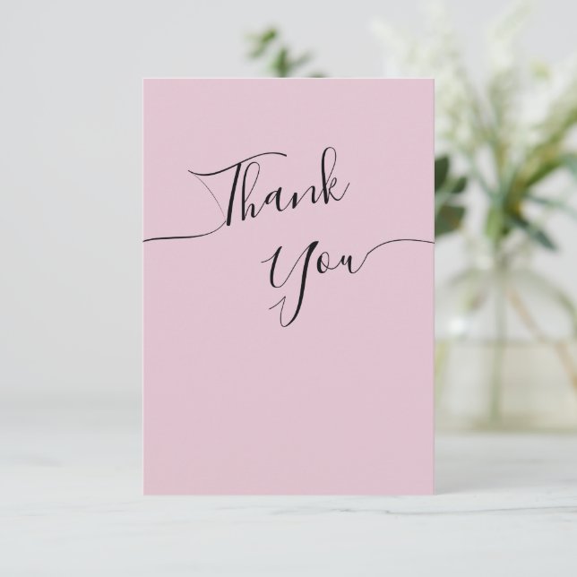 Thank You Cards for Bridal shower in a modern. (Standing Front)