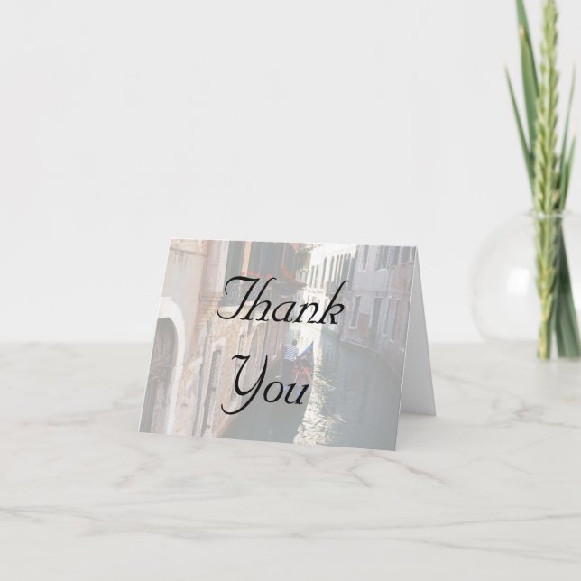 Thank You Cards for Venetian Theme (Front)