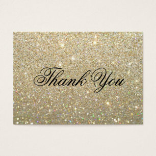 Thank You Cards - Gold Glit Fab
