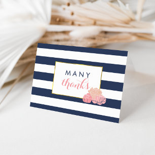 Thank You Cards   Midnight Blush Peony