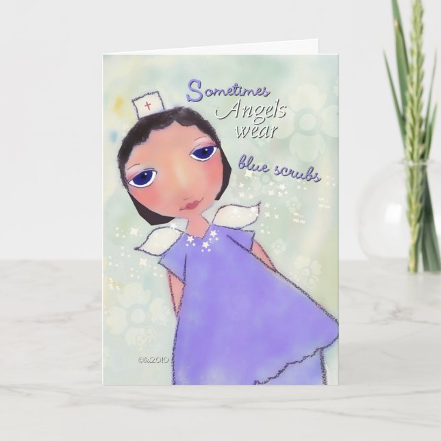 thank you caregiver for taking care of patient card (Front)