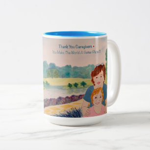 Thank You Caregivers Two-Tone Coffee Mug