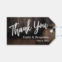 Thank You Casual Handwriting Wooden Barrel