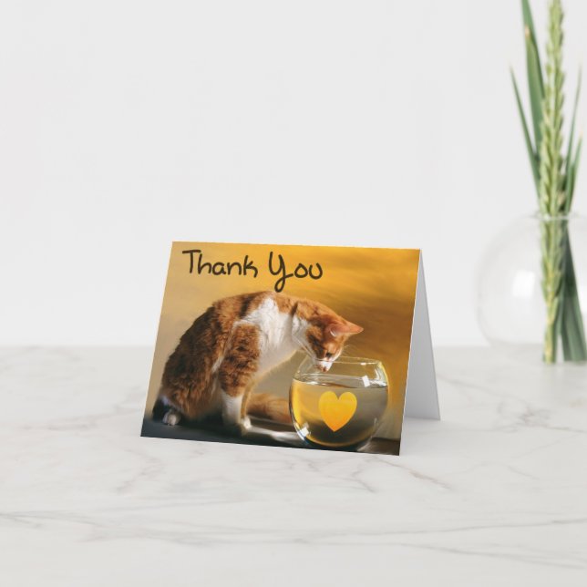 Thank you cat card (Front)