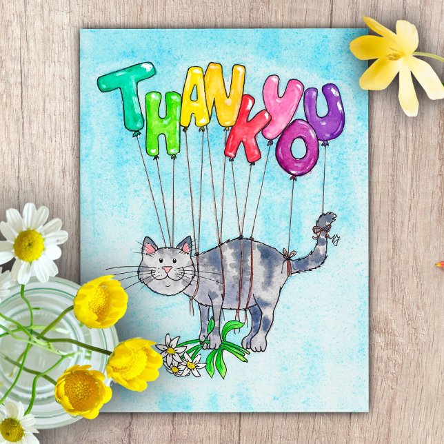 Thank you Cat postcard by Nicole Janes (Creator Uploaded)