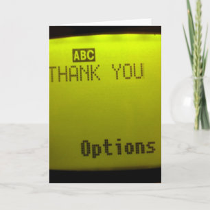 Thank you Cell phone greeting card