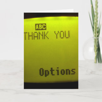 Thank you Cell phone greeting card