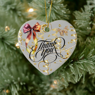 Thank You Ceramic Ornament