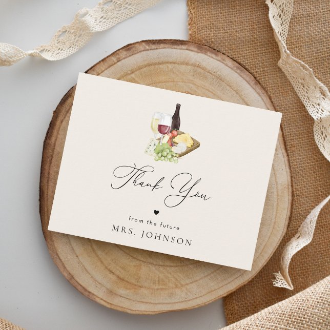 Thank You Charcuterie Cheese Board Bridal Shower Card (Creator Uploaded)