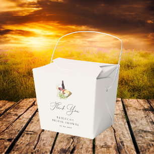 Thank You Charcuterie Wine & Cheese Bridal Shower Favour Box
