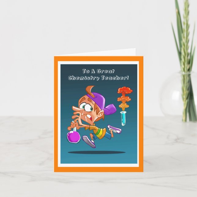 Thank You Chemistry Teacher Funny Card (Front)