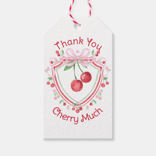 Thank You Cherry Much Coquette Cherry  Gift Tags