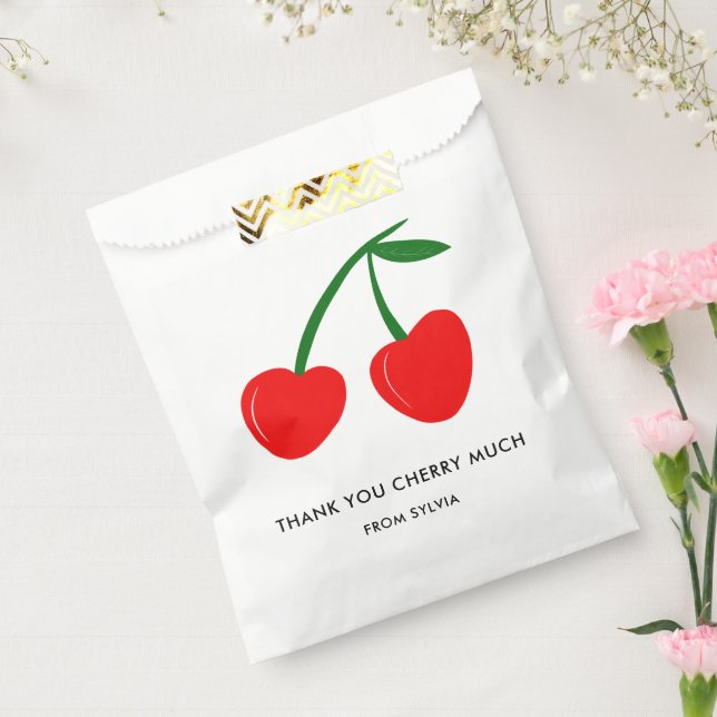 Thank You Cherry Much Valentine's Day or Birthday Favour Bags (Sealed)