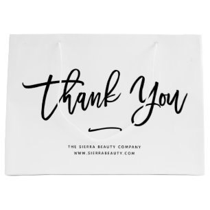 Thank You   Chic Custom Retail Shopping Bag