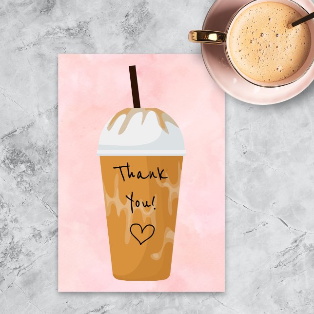 Thank You Chic Iced Coffee Trendy Pink (Creator Uploaded)