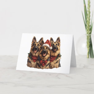 Thank You Christmas German Shepherd Dogs