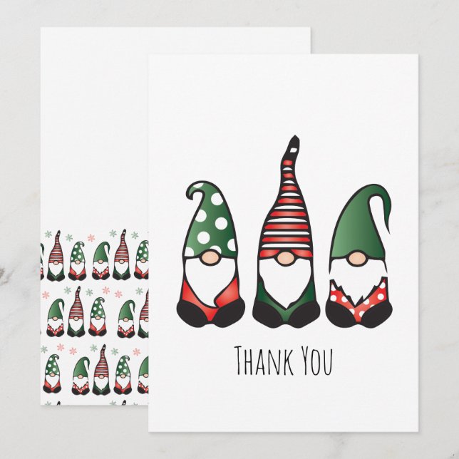 Thank You Christmas Gnome Pattern (Front/Back)