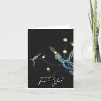 Thank You Christmas Lights Card