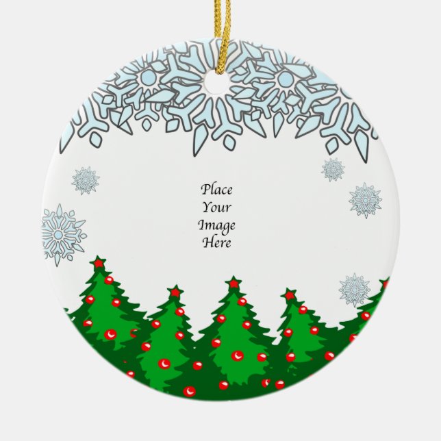 Thank You! Christmas Trees Ornament (Front)