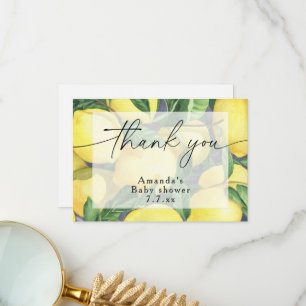 Thank you - Citrus Lemon - Baby shower