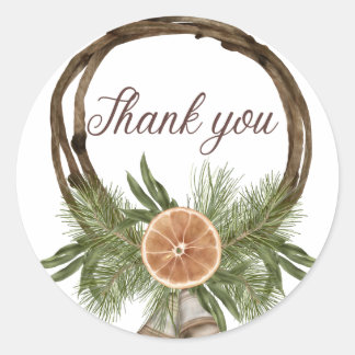 Thank You Classic Round Sticker