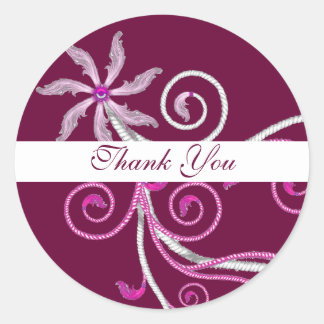 Thank You Classic Round Sticker