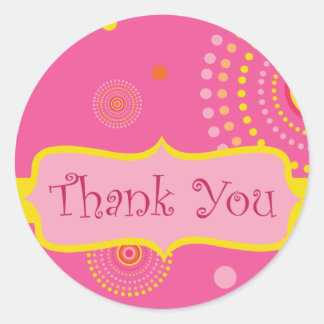 Thank You Classic Round Sticker