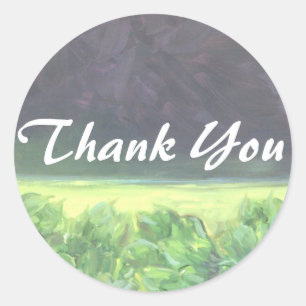 Thank You Classic Round Sticker