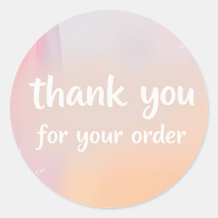 thank you classic round sticker