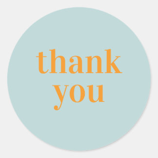 Thank you classic round sticker