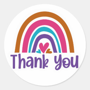 Thank You Classic Round Sticker