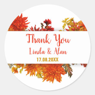 Thank you classic round sticker