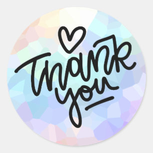 Thank you classic round sticker