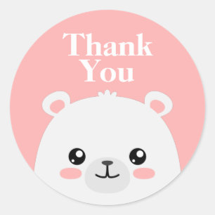 Thank You Classic Round Sticker