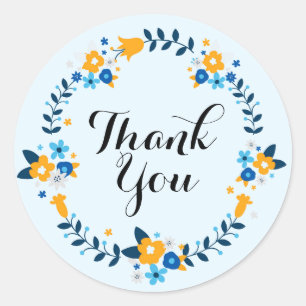 Thank You Classic Round Sticker