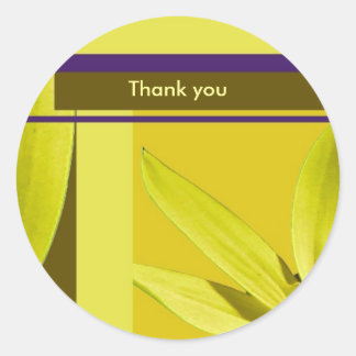 Thank you classic round sticker