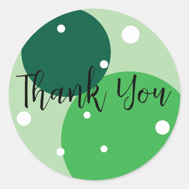 Thank You  Classic Round Sticker (Front)