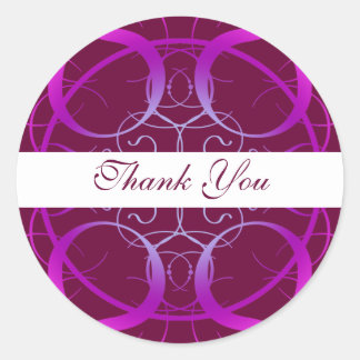 Thank You Classic Round Sticker