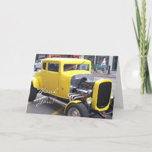 Thank You Classic Yellow Car