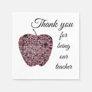 Thank You Classroom Appreciation School Meal Party Napkin