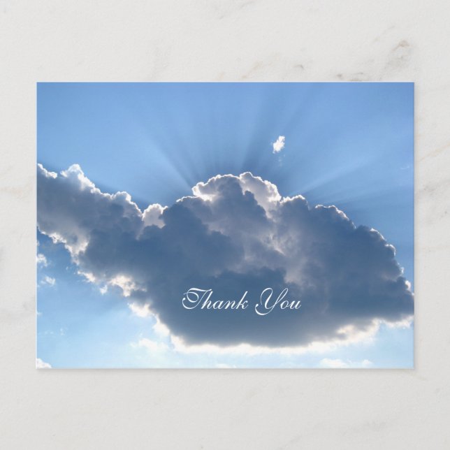 Thank you cloud postcard (Front)