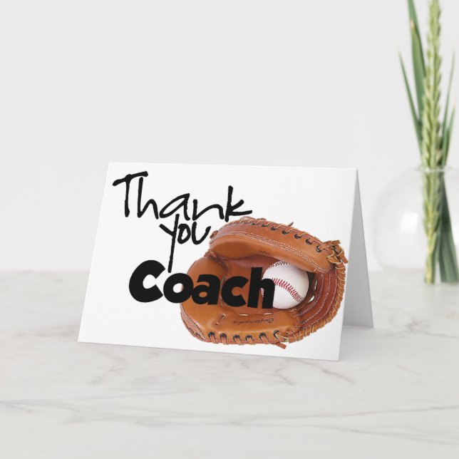 Thank You Coach, Baseball (Front)