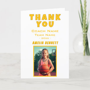 Thank you Coach Card with Photo
