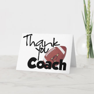 Thank You Coach, Football Card