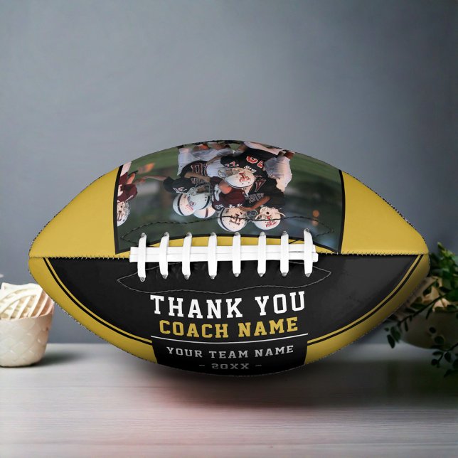 Thank you Coach Gift Team Photo & Name American Football (Creator Uploaded)
