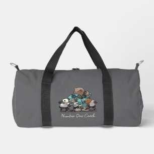 Thank You Coach Gift Wombat Sports Trainer Artwork Duffle Bag