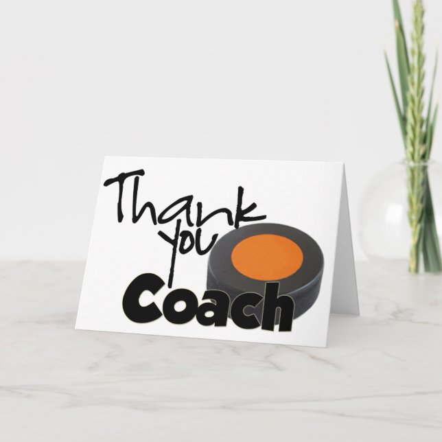 Thank You Coach, Hockey (Front)