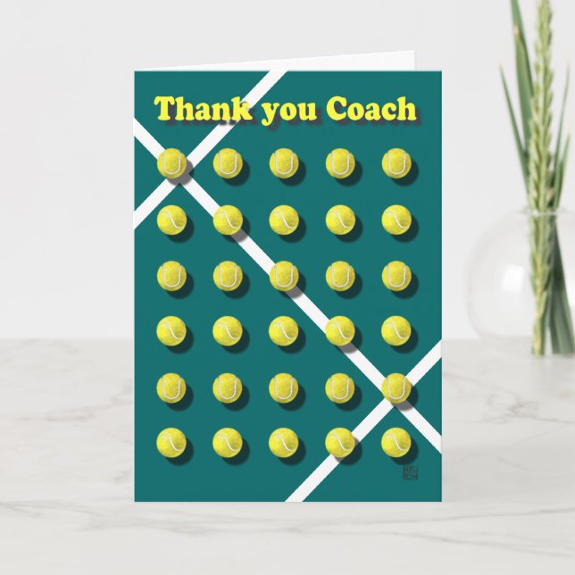 Thank you Coach personalised Card (Front)