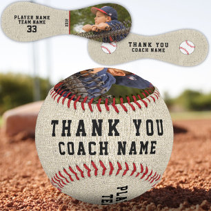 Thank you Coach Rustic Team Name Number Photo   Baseball